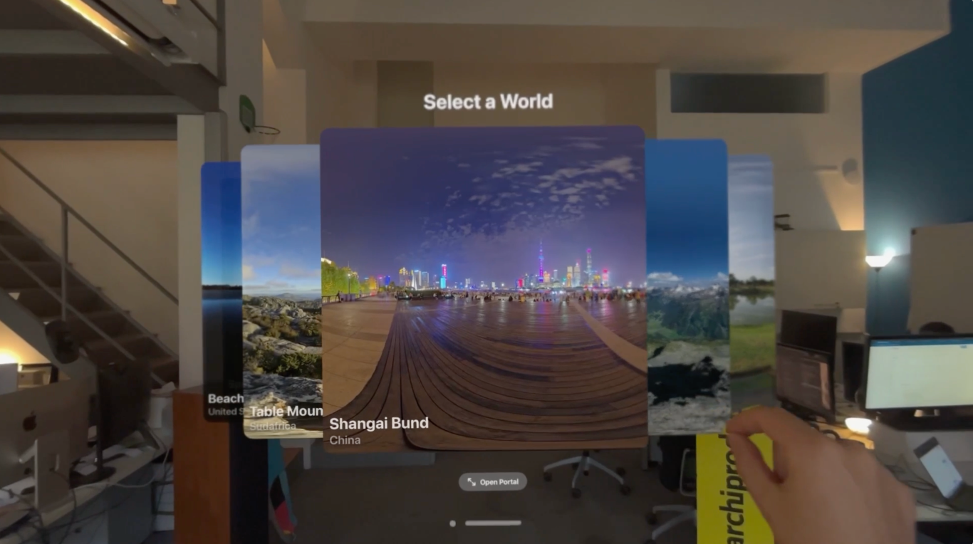 With the Apple Vision Pro you can explore the world of PortalGate